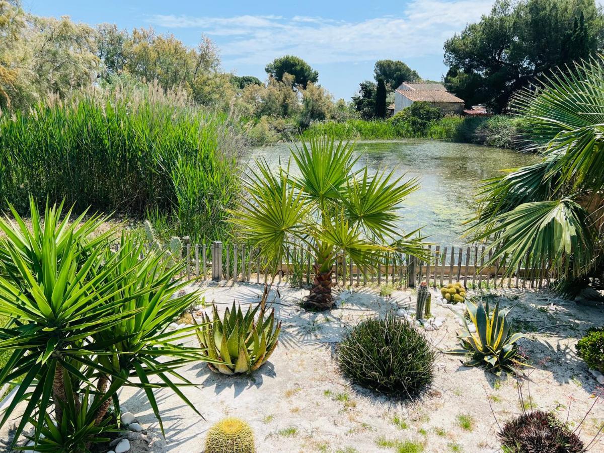 Cabane Le Flamant Avec Jardin, Piscine Et Parking Saintes-Maries-de-La-Mer Exterior foto