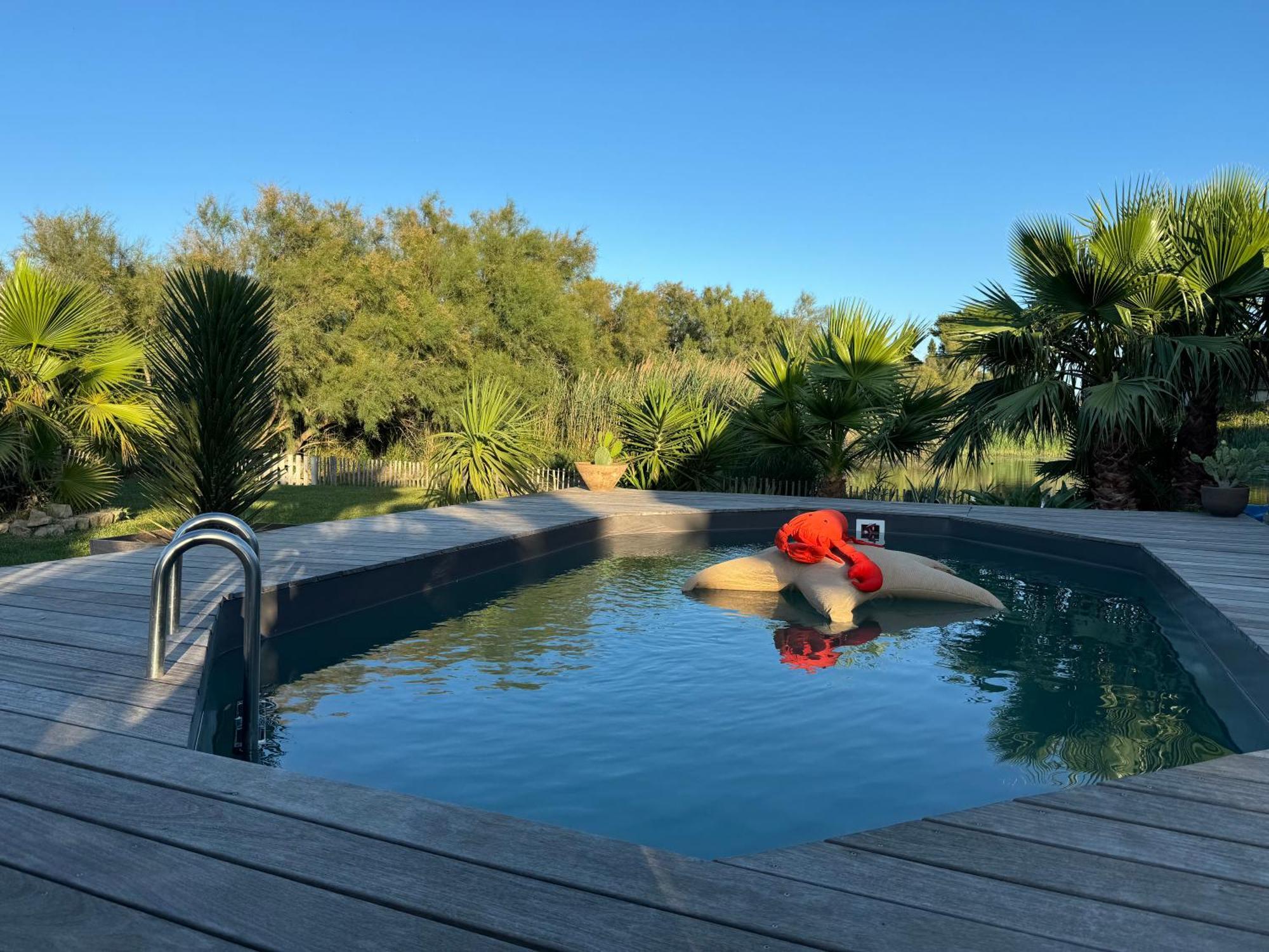 Cabane Le Flamant Avec Jardin, Piscine Et Parking Saintes-Maries-de-La-Mer Exterior foto